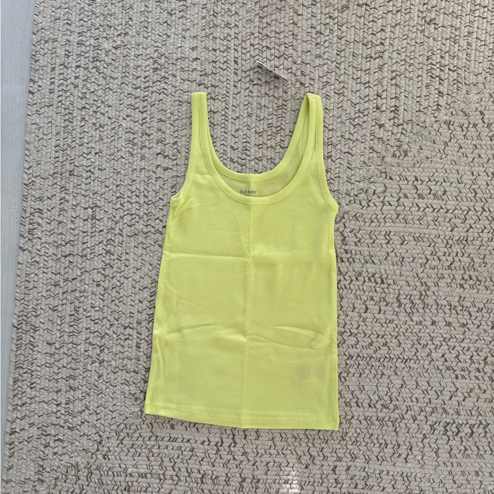NEVER WORN, WITH TAGS. Yellow Tank Top